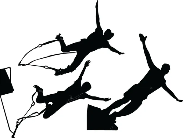 Bungee atlama koleksiyonu — Stok Vektör