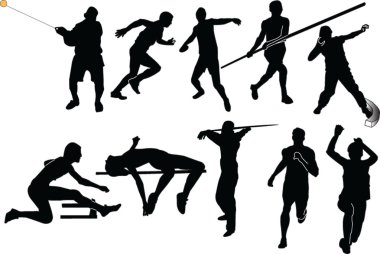 Athletics collection clipart