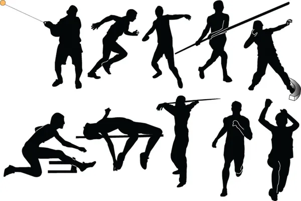 Збірка легка атлетика — стоковий вектор