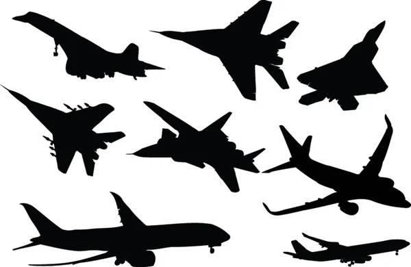 Сбор авиапланов — стоковый вектор