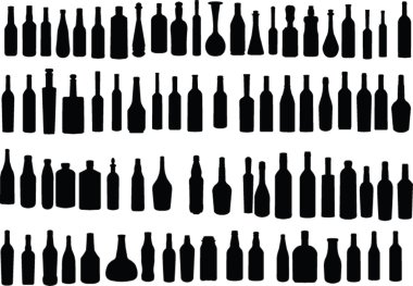 Bottle collection clipart