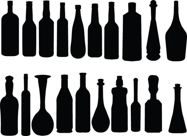 stock vector Bottle collection