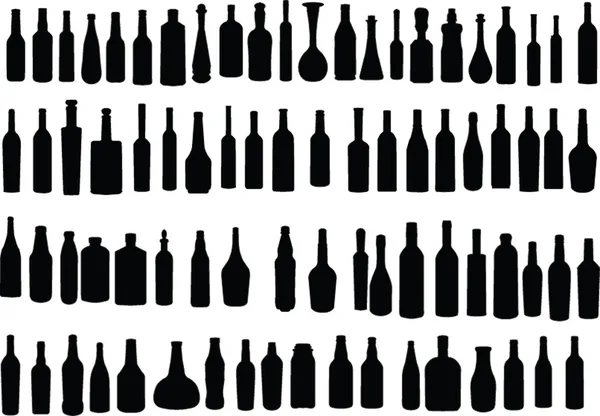 Raccolta bottiglie — Vettoriale Stock