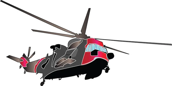 Helicopter illustration — Stock Vector
