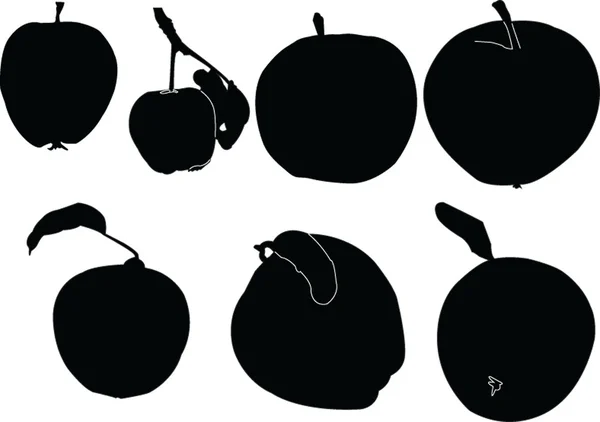 คอลเลกชันแอปเปิ้ล — ภาพเวกเตอร์สต็อก