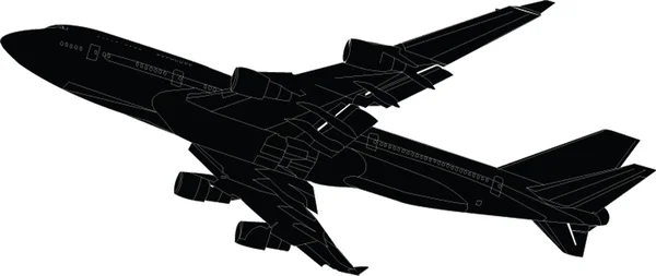 Иллюстрация самолёта — стоковый вектор
