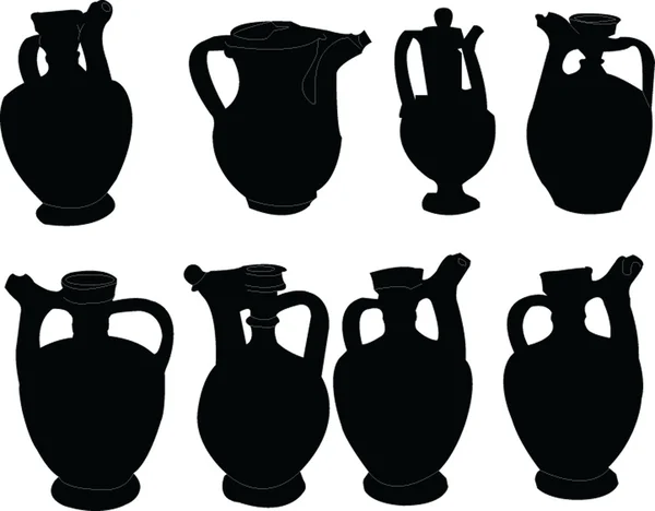 Colección de vasos — Archivo Imágenes Vectoriales