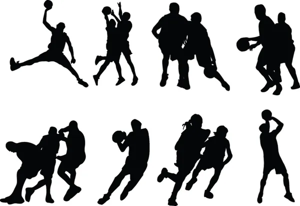 Collection de ballons de basket — Image vectorielle