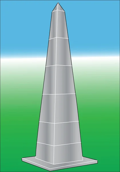 Obelisken illustration — Stock vektor