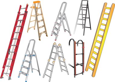 Ladders collection clipart