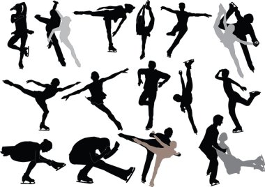 Figure skating clipart