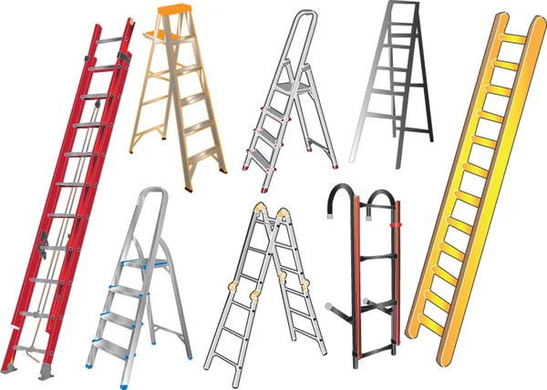 Ladders-collectie — Stockvector
