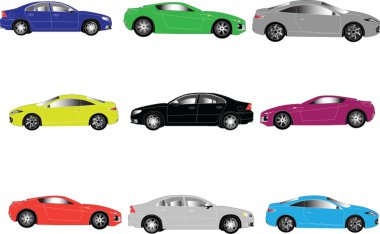 Car collection clipart