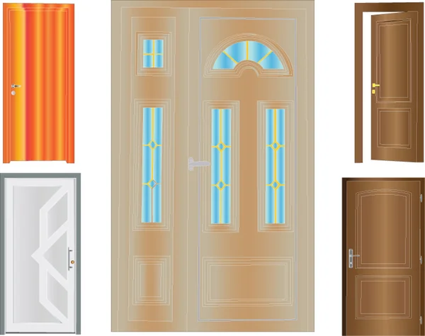 Collection de portes — Image vectorielle