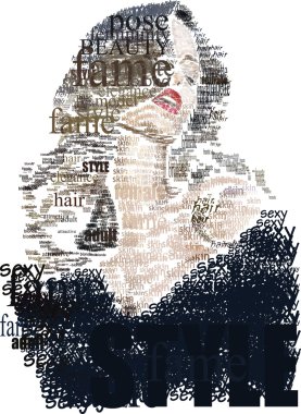 Word woman clipart