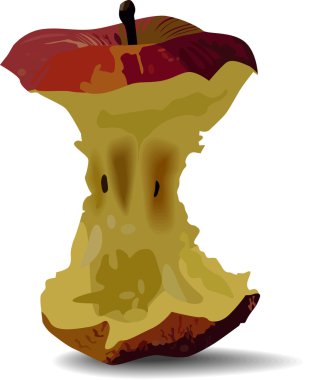 Apple core clipart