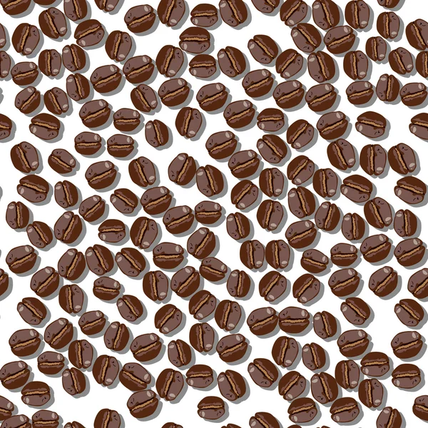 Coffee_beans_brushes — Stockový vektor