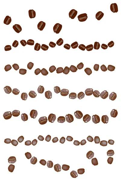 Coffee_beans_brushes — Διανυσματικό Αρχείο