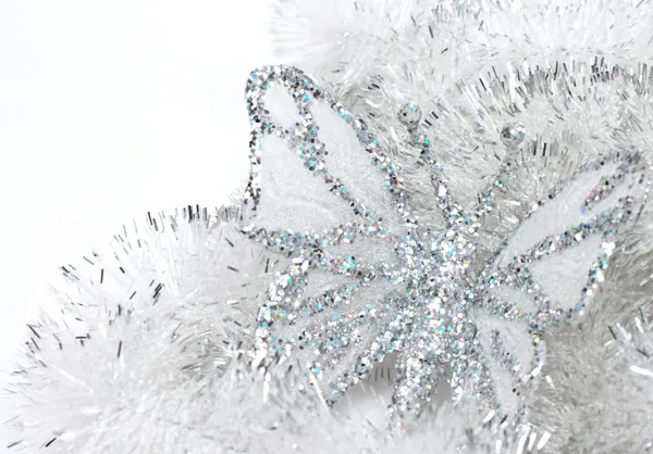 The butterfly on a tinsel — Stock Photo, Image