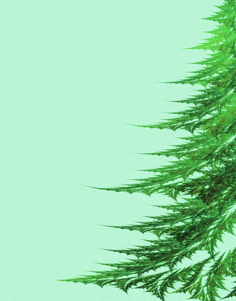 Bont-boom op een groene achtergrond — Stockfoto