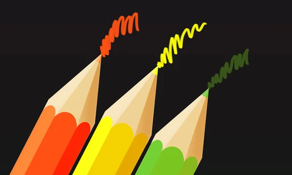 Kleur potloden achtergrond — Stockfoto