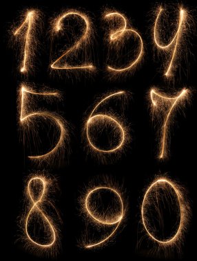 Numbers set. clipart