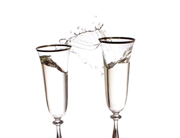Champagne i ett glas. — Stockfoto