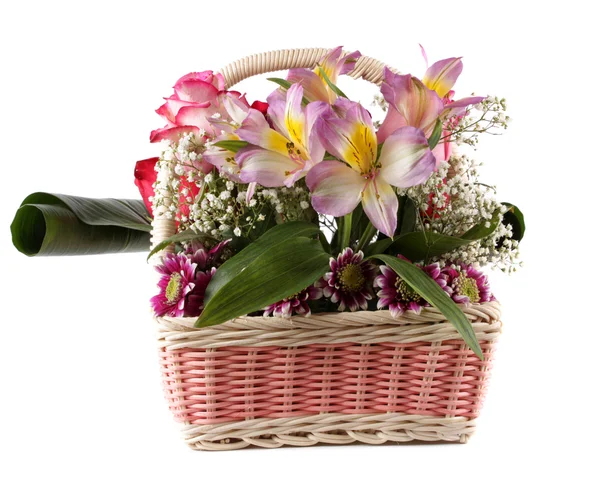 Bouquet flowers, isolated. — Stock Photo, Image