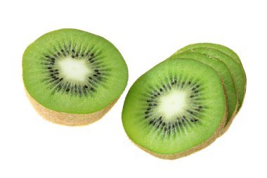 Half kiwi, isolated