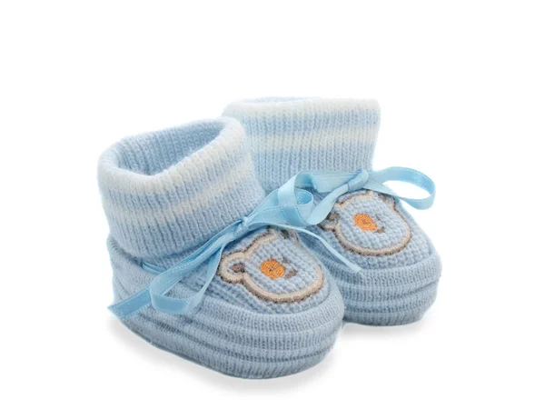 Bootees for the baby, isolated. — Stock Photo, Image
