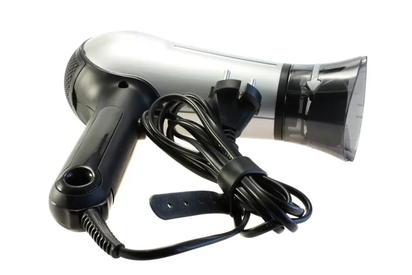 Grey hair dryer — Stock Photo, Image
