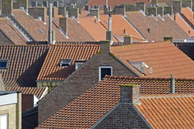 Red roofs clipart