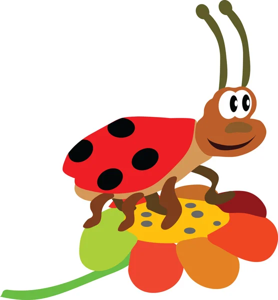 The ladybird — Stock Vector
