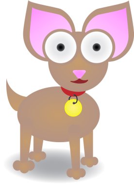 Chihuahua Standing Isolated Vector clipart