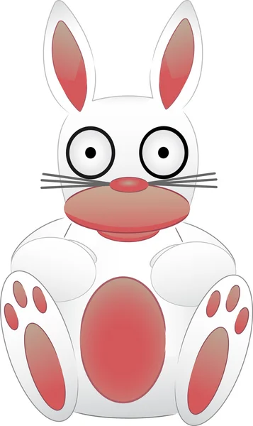 Lapin lapin assis — Image vectorielle