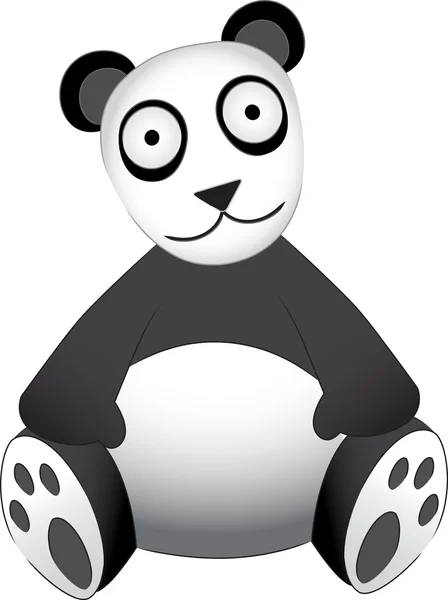 stock vector Panda Bear sitting