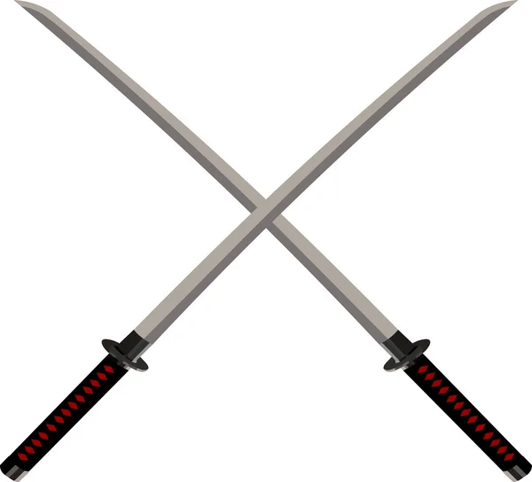 Gekruiste zwaarden — Stockvector
