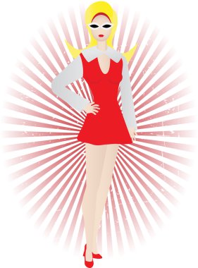 Female Model Posing clipart