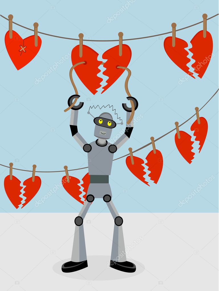 Robot repairing strings of broken hearts