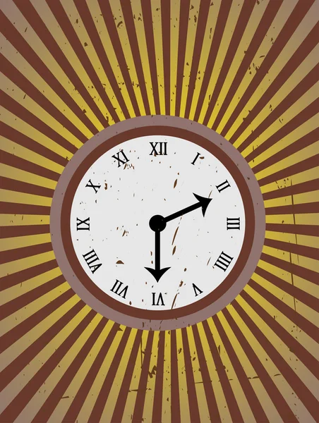 Reloj Grungy — Archivo Imágenes Vectoriales