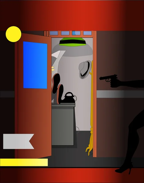 Pulp Fiction Scène de couverture — Image vectorielle