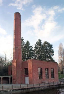 Brick Boiler Building at Lakeside clipart