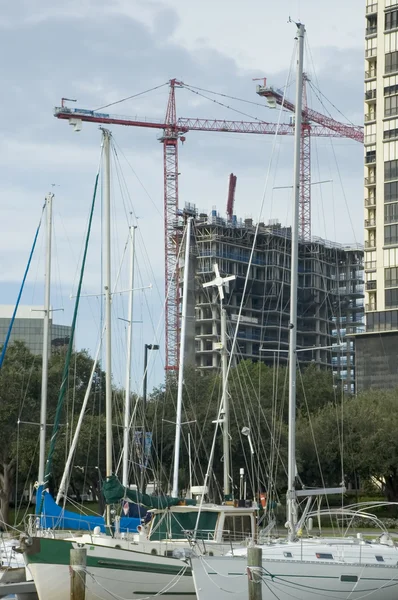 Construction Near The Marina — Stock Photo, Image