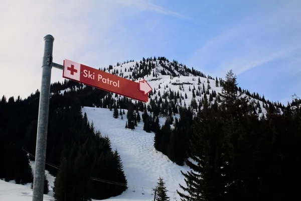 Stock image Ski Patrol Sign