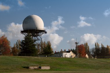 FAA Radar Dome at Army Base clipart