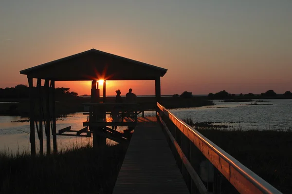 Boathouse Sunset — Stock Photo, Image