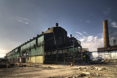 Abandoned Industrial Warehouse clipart