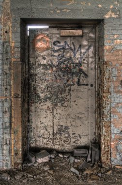 Decayed Door clipart