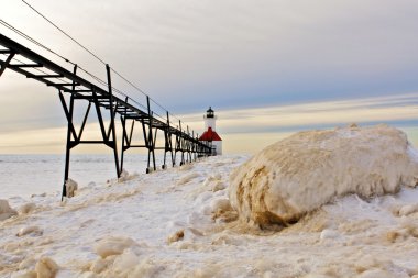 Winter Lighthouse clipart