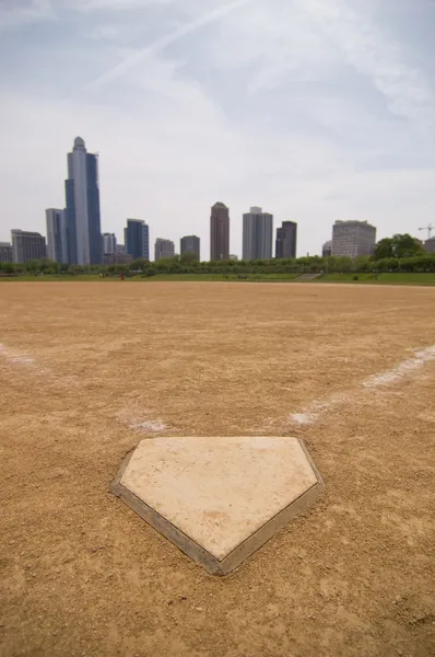Downtown Softball Field — Stock Photo, Image